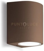 Ges902- applique ruggine 1 luce attacco gu10 ip44 6,8x10cm