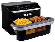 TESLA Electronics AirCook - Friggitrice ad aria digitale duale 10 l 2400W/230V