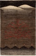 Loribaft Tappeto 130x80 Marrone (Iran) Annodato A Mano