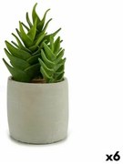 Pianta Decorativa Succulenta Plastica 12 x 24 x 12 cm (6 Unità)