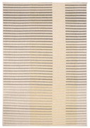 Tappeto Sarawi a righe geometrico in cotone beige/arancio/ grigio, L 190 x L 130 cm