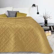 Copriletto moderno color giallo senape con motivo Larghezza: 170 cm | Lunghezza: 210 cm