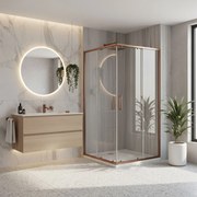 Cabina doccia Rea City 80x100 Brush Copper