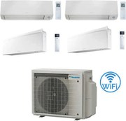Daikin - Climatizzatore garanzia italia Perfera All Seasons + emura Quadri Split Inverter 7000 + 9000 + 12000 + 12000 btu con u.e. 5MXM90A9 Classe