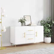 Credenza bianca 100x36x60 cm in legno multistrato