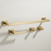 Set accessori da bagno Rio Brush Gold 4 pezzi