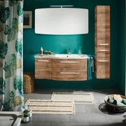 Mobile sottolavabo e lavabo Contea per vasca a destra rovere ribbeck L 117 cm