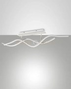 Sinuo plafoniera moderna bianca a led 3000k - 36w - 3880 lm dimmera...