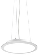 Sospensione Moderna Fly Slim Alluminio-Plastiche Bianco Led 18W 4000K D35Cm