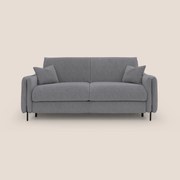 Gregory Divano letto con materasso h18 cm in microfibra effetto velluto impermeabile T09 grigio