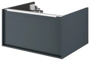 Mobile da bagno sotto lavabo Neo marrone laccato opaco L 60 x H 32 x P 48 cm 1 cassetto, lavabo non incluso