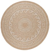 Tappeto tondo beige per esterni ø 120 cm Comilla - Ayyildiz Carpets