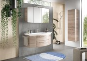 Mobile da bagno sospeso sotto lavabo L 119 x H 48 x P 46.2 cm rovere, 2 cassetti, 2 ante PELIPAL Cassca