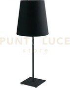 Lume elvis nero 1 luce attacco e27 24x63,5cm in metallo e paralume ...