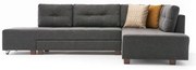 Divano angolare grigio scuro (angolo destro) Manama - Balcab Home