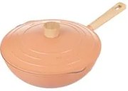 Wok 28 cm con coperchio rosa Pot Art