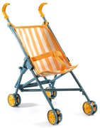 Pomea - Passeggino pieghevole a strisce gialle - 54 cm