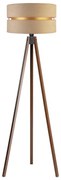 Duolla - Lampada con piedistallo DUO 1xE27/60W/230V diametro 44 cm beige/wenge