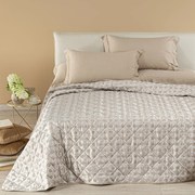 Copriletto Trapuntato in Raso Jacquard Collins Matrimoniale
