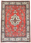 Sarouk Tappeto persiano 140x210 Rosso (Iran) Annodato A Mano