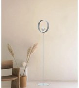 Lampada da terra Nucleo in acciaio, H 180 cm, E27 MAX42W LUMICOM