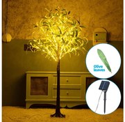 Aigostar - Decorazione solare a LED 285xLED/3,8m IP65 bianco caldo oliva