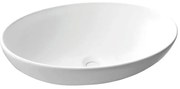 Lavabo da appoggio Eklettica ovale in ceramica H 16 cm bianco