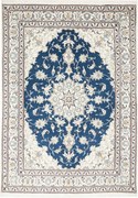 Nain Tappeto 230x170 Blu (Iran) Annodato A Mano
