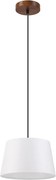 Lampadario sospeso con cavo AIDA 1xE27/60W/230V Ø 25 cm rovere/noce/bianco