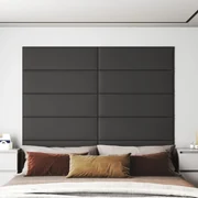 Pannelli Murali 12 Pz Grigi 90x30 Cm İn Similpelle 3,24 M² /