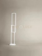 Cross piantana in alluminio verniciato bianco led 64w 4800lm cct 30...