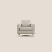 Orione Poltroncina in ecopelle moderna e impermeabile T04 beige