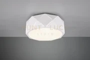 Plafoniera zandor metallo con tagli laser e diffusore bianco 603500331