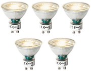 Set di 5 lampadine LED GU10 dimmerabili a 3 livelli 7W 600 lm 2700K