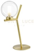 Camely lampada da tavolo 1 luce oro spazzolato attacco g9 d.12cm in...