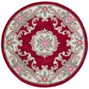 Tappeto rotondo in lana rossa ø 120 cm Aubusson - Flair Rugs