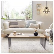 Eglo 424801 - Tavolino da salotto AUKSIDE 53,5x100 cm marrone/nero