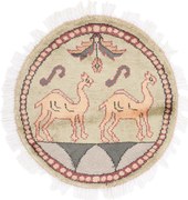 Agra Tappeto orientale 50 x 50 (Indian) Annodato A Mano