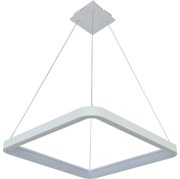 Brilagi - Lampadario a sospensione dimmerabile a LED FALCON SLIM LED/50W/230V 50x50 cm bianco + telecomando