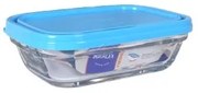 Portapranzo Rettangolare con Coperchio Duralex Freshbox Azzurro 400 ml