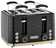 Sencor - Tostapane a 4 fette 1600 W/230 V nero/beige