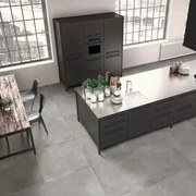 Piastrella da pavimento e rivestimento interno rettificato Station in gres naturale opaco grigio 81 x 81 cm Sp. 9.5 mm traffico intenso (pei 4/5) R10