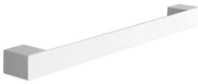 Kamalu - Portasalviette a barra design squadrato 60cm in acciaio inox finitura bianca opaca | NUEVO-B