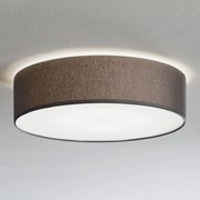 Plafoniera soffitto Rondo TK Lighting, dimmerabile, Alluminio / Grigio / Zincato, Camera da letto, Tessuto / Stoffa / Seta, Moderno, Plafoniera