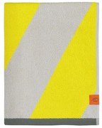 Set di asciugamani gialli in spugna in cotone organico 2 pz 40x55 cm Diagonal - Mette Ditmer Denmark