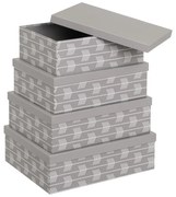 Scatole di cartone in set da 15 con coperchio Route - Casa Selección