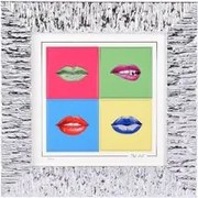 Quadro Andy Warhol 30x30 cm Beltrami con argento Miro Silver