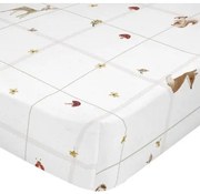 Lenzuolo con angoli HappyFriday Woods animals Bianco Multicolore 70 x 140 x 14 cm