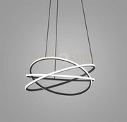 Atia s/m - lampadario a sopsensioe nero led 3000k 7300lm 100w d.80c...