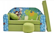 Divano letto colorato per bambini con animali 98 x 170 cm